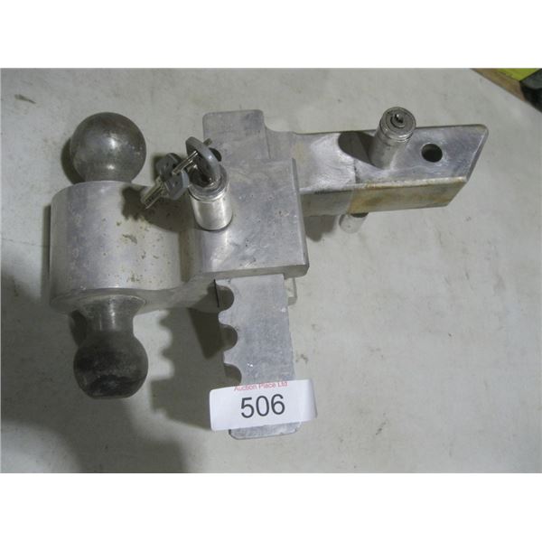 Alum double ajustable  ball hitch