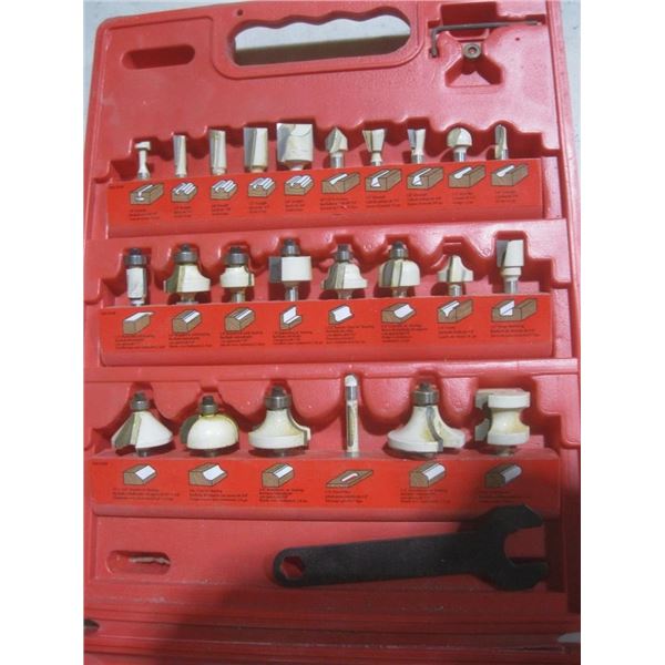 24 pc 1/4" shank carbide router bits