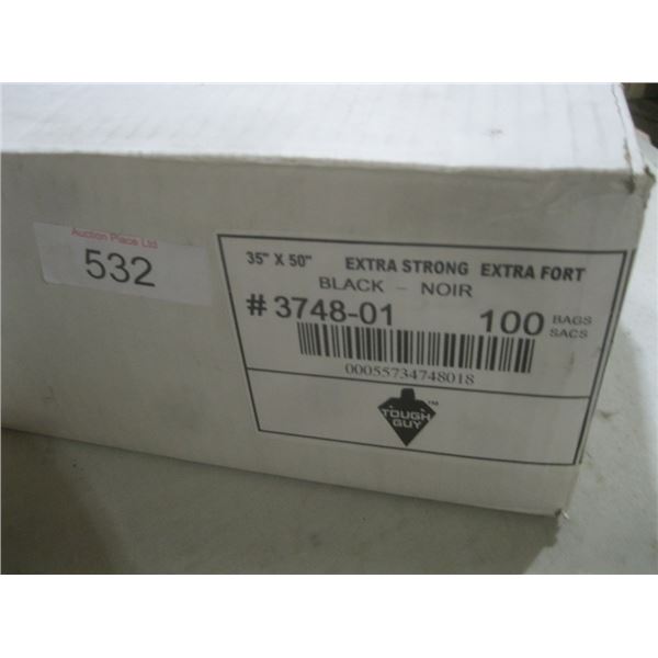 35"x50" extra strong black bags