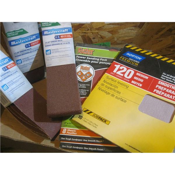 3x24" sanding belts, surface leveling sand