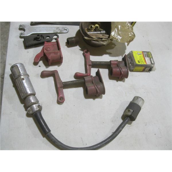 pipe clamps / sand paper etc