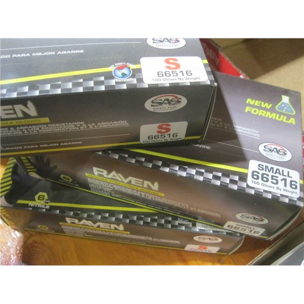 Raven powder-free nitrile gloves (S)