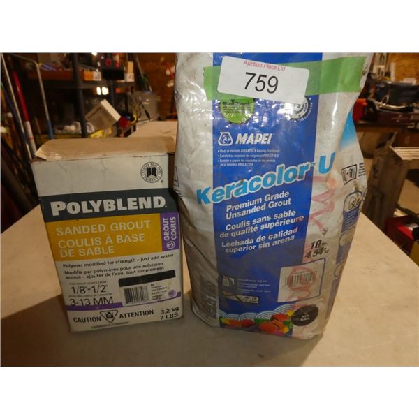 premium grade unsanded grout, sanded grout