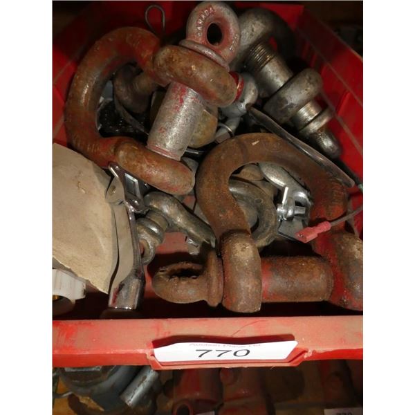 misc lot of shackles etc