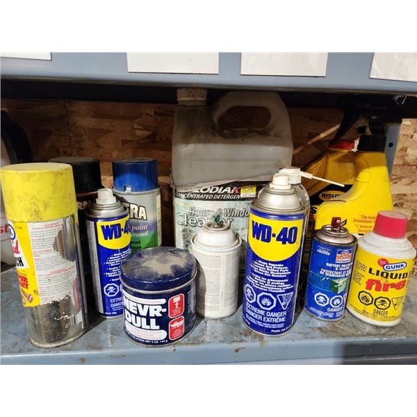 cleaner, spray paint, layout fluid