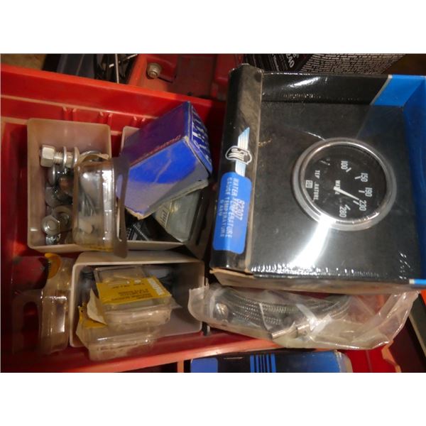 plastic steel putty, grinding discs, bolts/nuts,
