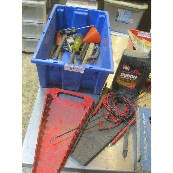 duron SAE 10W-320, handy roll abrasive, wire