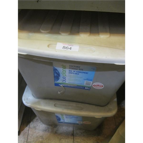 stackable storage totes