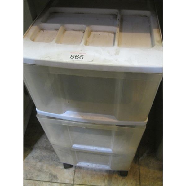 plastic drawer organizer on wheels