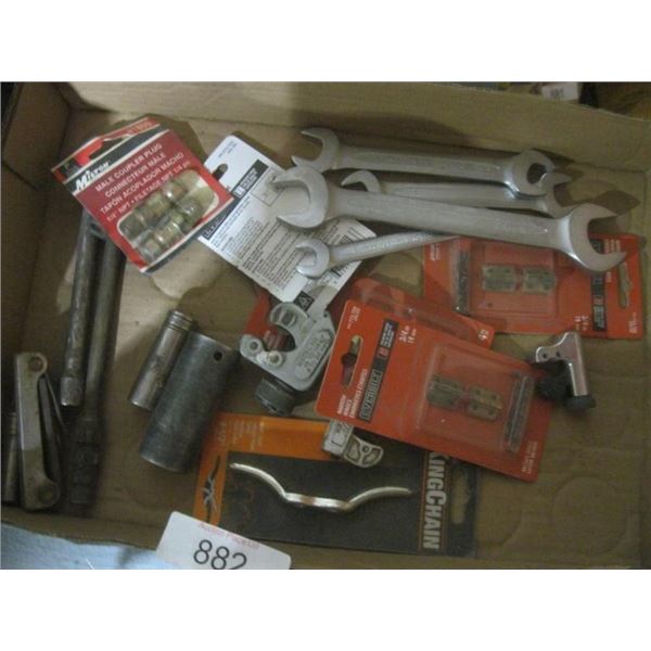 wrenches, hinges, sockets, couplers, etc