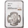 Image 1 : 1885-O $1 Morgan Silver Dollar Coin NGC MS63