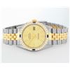 Image 4 : Rolex Men's Two Tone Champagne Index Sapphire and Diamond Datejust Wristwatch