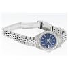 Image 8 : Rolex Ladies Stainless Steel Blue Index Diamond Datejust Wristwatch