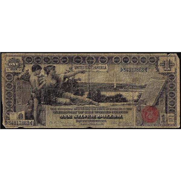 1896 $1 Educational Silver Certificate Note