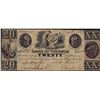Image 1 : 1860 $20 Bank of Virginia Richmond, VA Obsolete Note