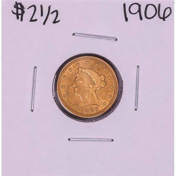 1906 $2 1/2 Liberty Head Quarter Eagle Gold Coin