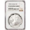 Image 1 : 1990-S Proof $1 American Silver Eagle Coin NGC PF69 Ultra Cameo