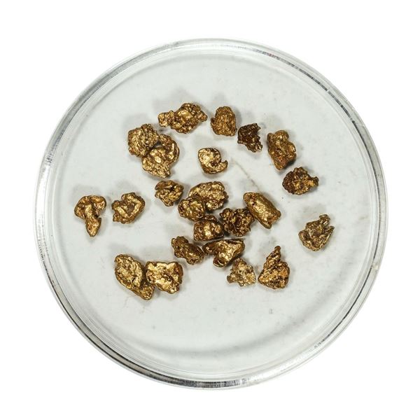 Gold Nuggets 3.40 Grams Total Weight