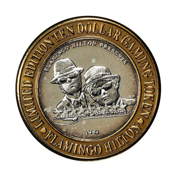 .999 Silver Flamingo Hilton Reno, Nevada $10 Casino Limited Edition Gaming Token