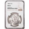 Image 1 : 1885-O $1 Morgan Silver Dollar Coin NGC MS63