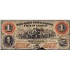 Image 1 : 1859 $1 Merchants & Planters Bank Savannah, Georgia Obsolete Note