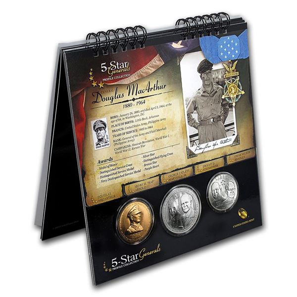 2013 United States Mint 5-Star Generals Profile Collection Coin Set