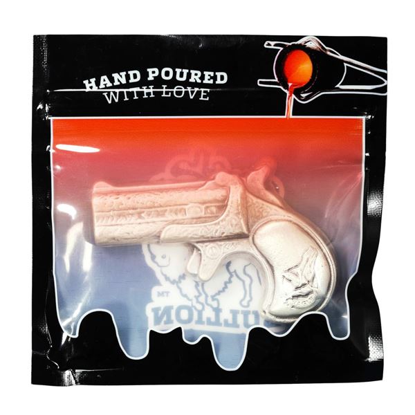 Bison Bullion 7 oz .999 Fine Silver Derringer American Gun Bar