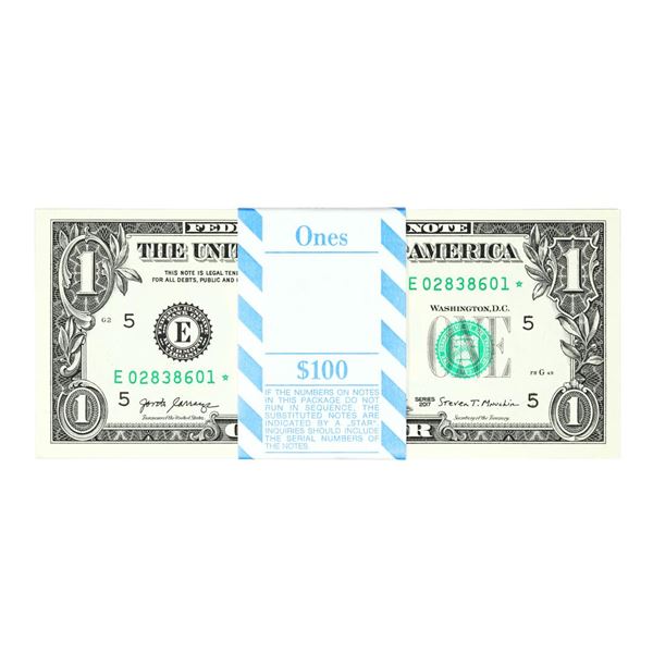 Pack of (100) Consecutive 2017 $1 Federal Reserve STAR Notes Richmond