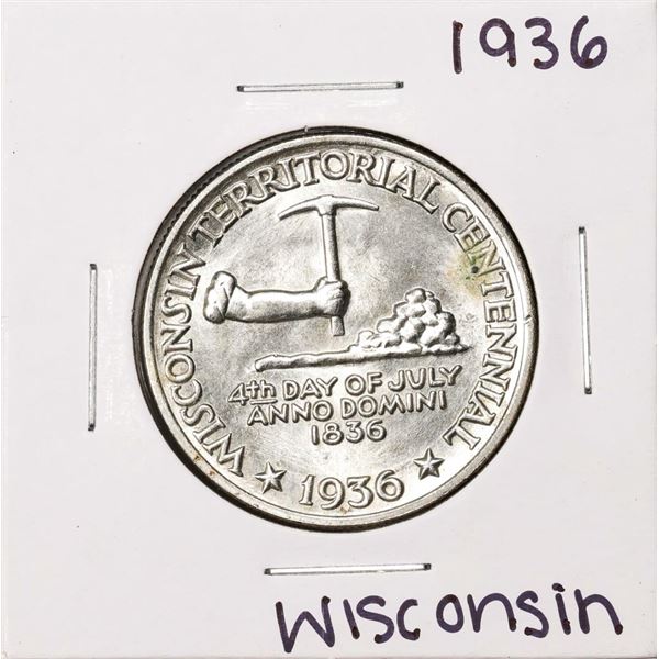 1936 Wisconsin Tercentenary Centennial Commemorative Half Dollar Coin