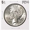Image 1 : 1934 $1 Peace Silver Dollar Coin