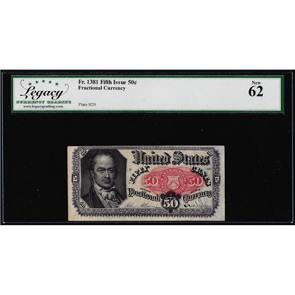 1863 Fifth Issue 50 Cents Fractional Currency Note Fr.1381 Legacy New 62