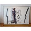 Image 1 : "Cast Shadow" Water Colour By Unknown Artist 40"W X 28 1/2" H