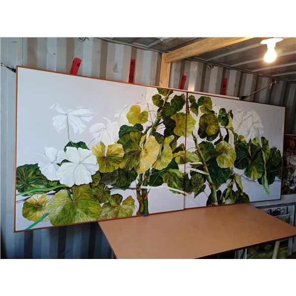 Oil On Canvas (Plant) By Adams 1982 121"W X 49"H