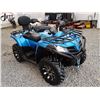 Image 10 : 0H --  2021 CF MOTO ALL TERRAIN 4X4 ATV, Blue, 408 KMS