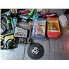 Image 2 : Large lot of shop supplies including elastic bungee roll