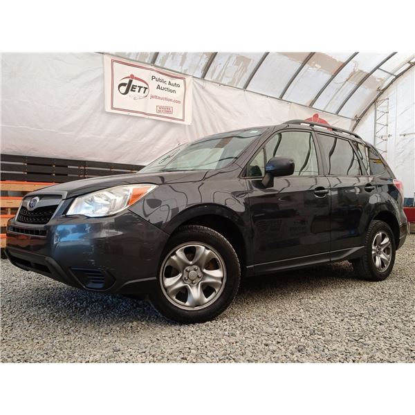 C2 --  2014 SUBARU FORESTER 2.5I AWD, Blue, 282599  KMS