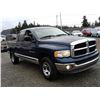Image 10 : H2 --  2004 DODGE RAM 1500 EXT CAB 4X4, Blue, 231,521 KM