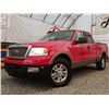 Image 2 : H3 --  2004 FORD F150 LARIAT EXT CAB 4X4, Red, 253669 KM