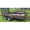 Image 2 : HOMEMADE TANDEM TRAILER W/ RAMP TAILGATE - 6.4 X 12 FOOT