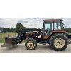 Image 1 : KUBOTA M7950DT TRACTOR W / LEON 700 LOADER & BUCKET. W/ CAB - 4 WD - APPROX 5500 HRS
