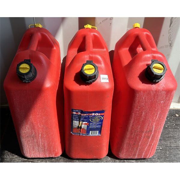 LOT OF 3 - FUEL CANS