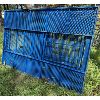 LOT OF 2 - RUBBER COATED STEEL MESH PANELS - 56 INCH X 7 FOOT