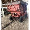 Image 1 : TURNCO GRAVITY WAGON ON JD RUNNING GEAR - APPROX 225 BUSHEL