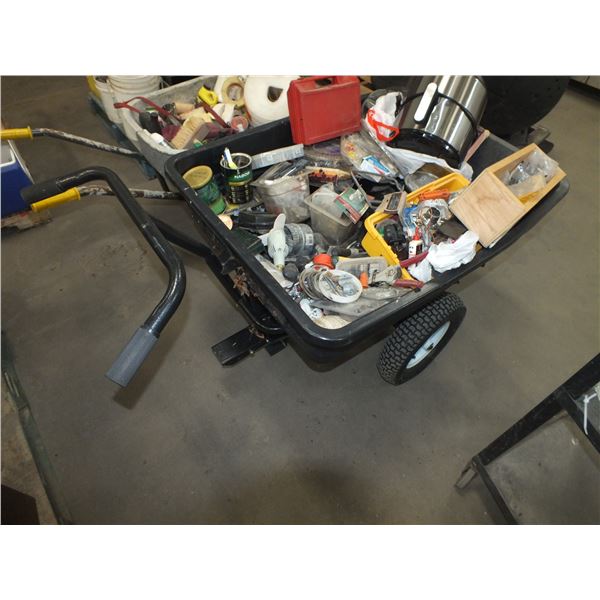 Garden Tilt Cart w/ Contents