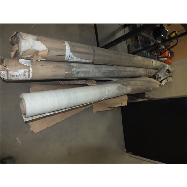 3 Rolls Of Linoleum