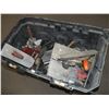 Image 1 : Plastic Tote Full Of Concrete Hand  Tools