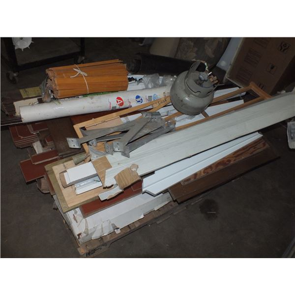 Pallet Of Hardwood Flooring / brackets /siding