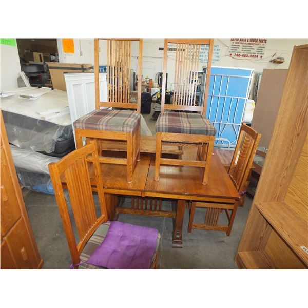 Oak Table & 4 Chairs