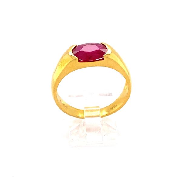 2.19ct Ruby 18K YG 7.17gm Ring