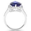 Image 2 : 4.58ct Tanzanite 14K White Gold Ring